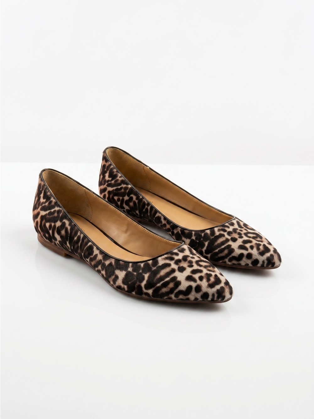 J. Crew Viv Calf Hair Flats Leopard Cheetah 9.5 NWT
